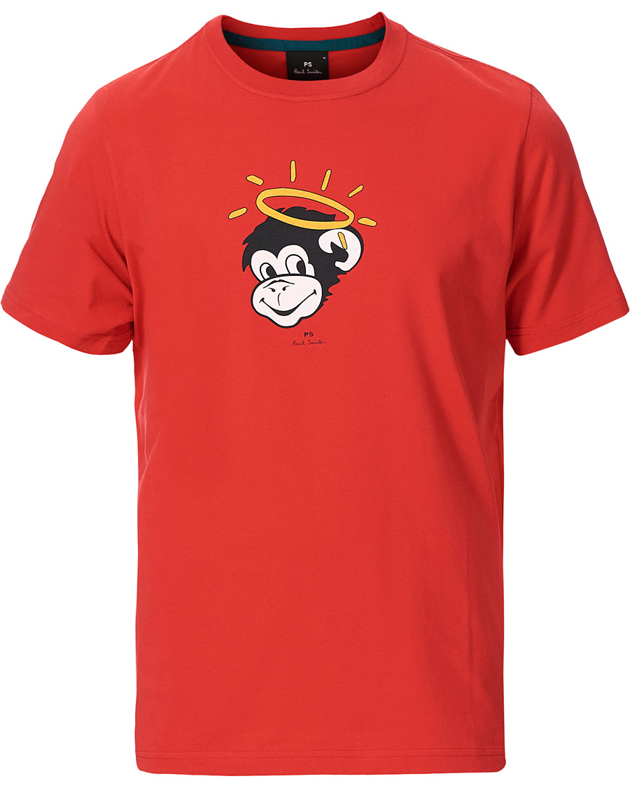 Herr | T-Shirts | PS Paul Smith | Regular Fit Monkey Halo Tee Red