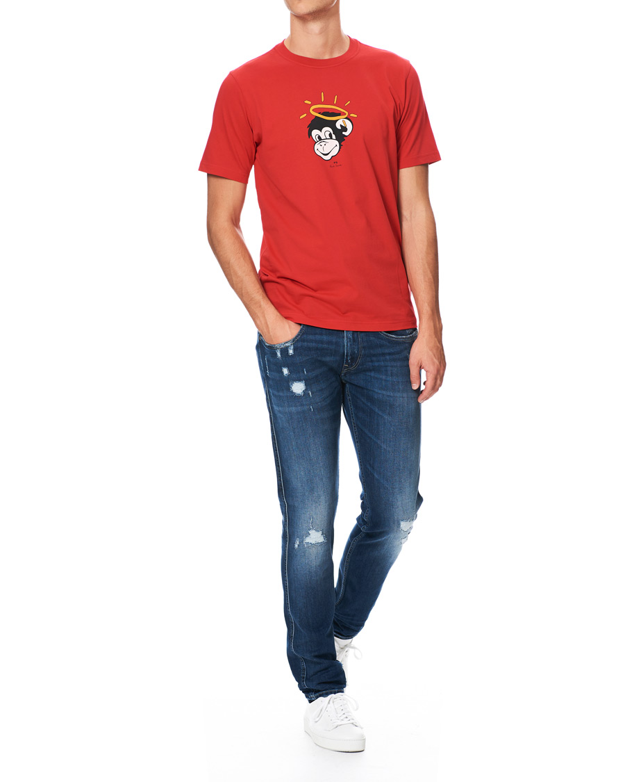 Herr | T-Shirts | PS Paul Smith | Regular Fit Monkey Halo Tee Red