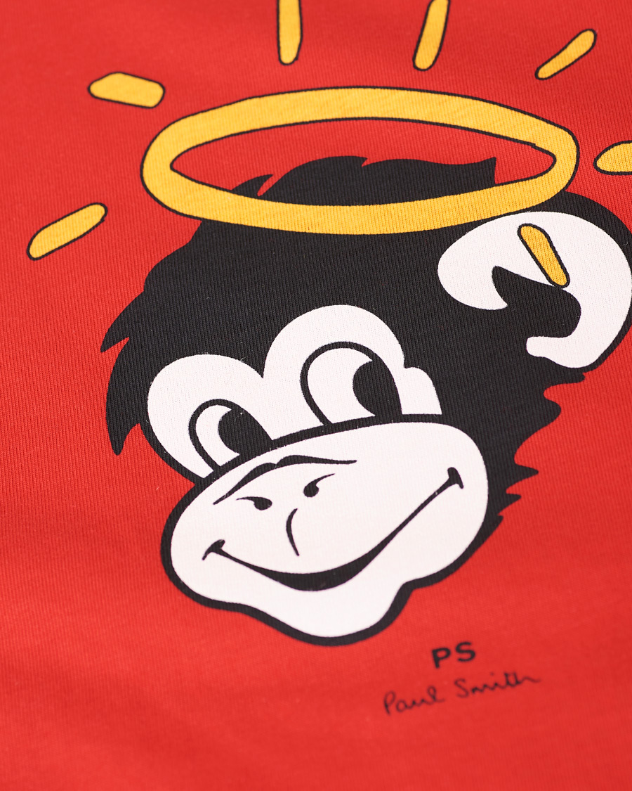 Herr | T-Shirts | PS Paul Smith | Regular Fit Monkey Halo Tee Red