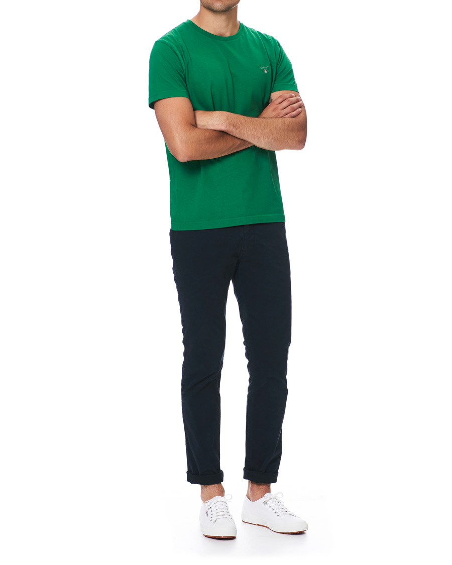 Herr | T-Shirts | GANT | Original Crew Neck Tee Amazon Green