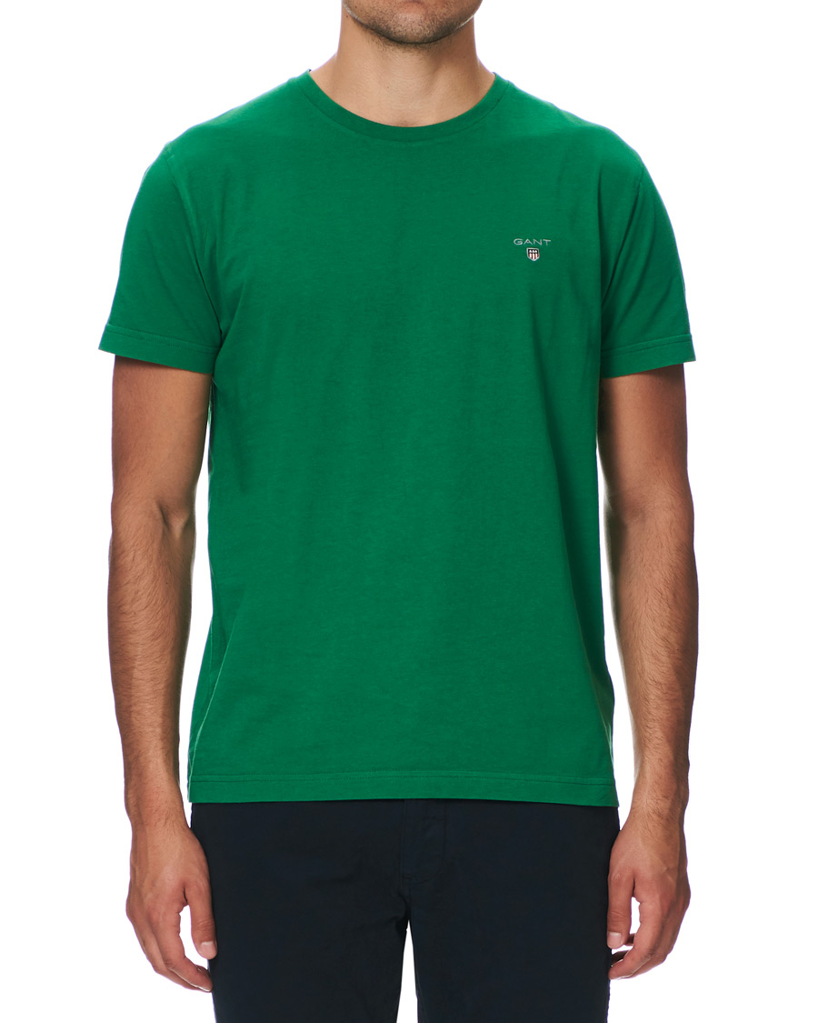 Herr | T-Shirts | GANT | Original Crew Neck Tee Amazon Green