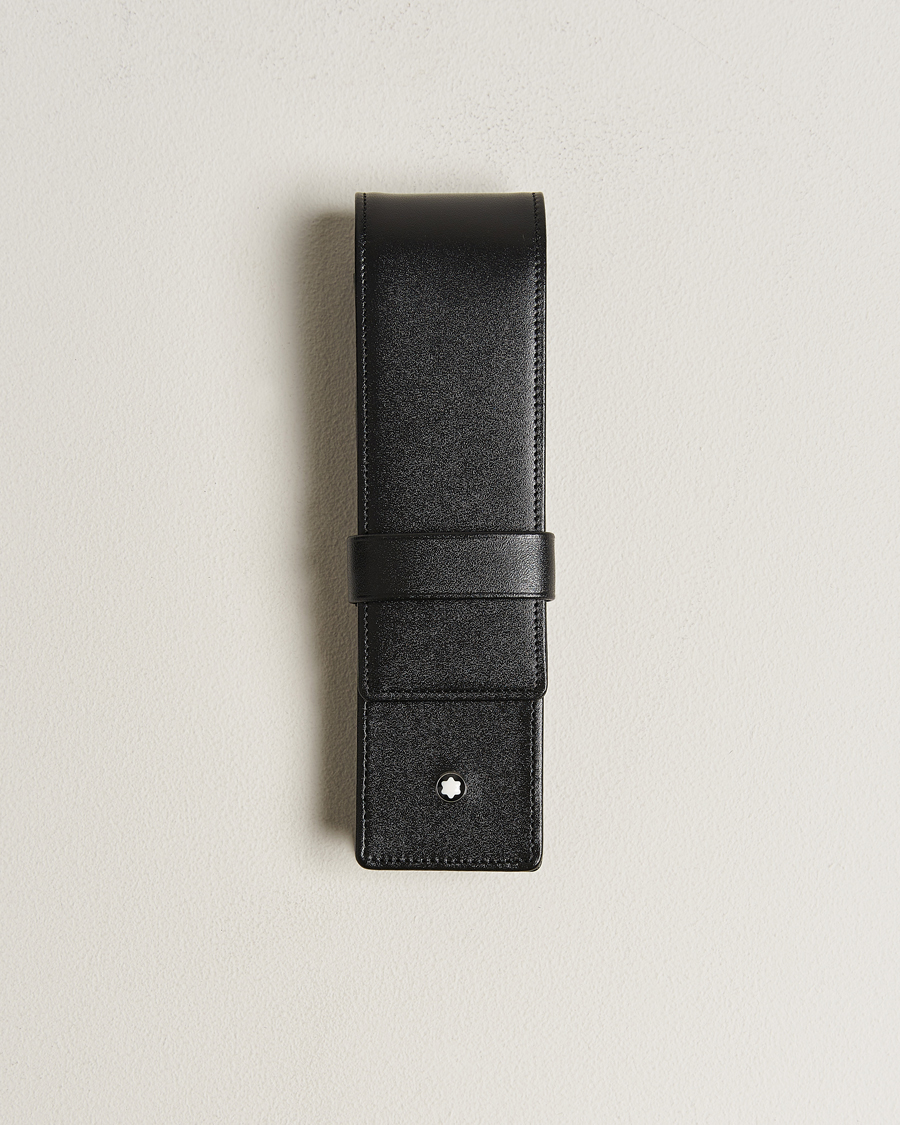 Herr | Montblanc Meisterstück 2 Pen Pouch Clasp Black | Montblanc | Meisterstück 2 Pen Pouch Clasp Black
