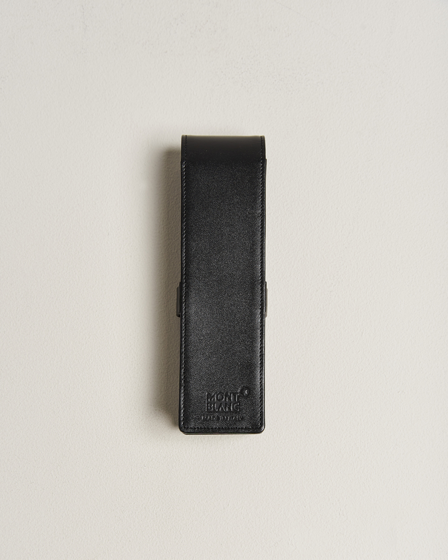 Herr | Montblanc Meisterstück 2 Pen Pouch Clasp Black | Montblanc | Meisterstück 2 Pen Pouch Clasp Black