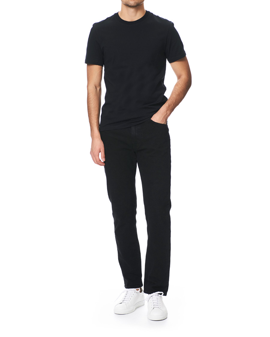Herr | T-Shirts | J.Lindeberg | Silo Fine Cotton Crew Neck Tee Black