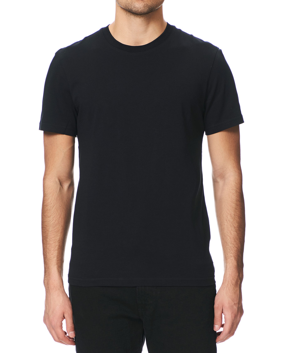Herr | T-Shirts | J.Lindeberg | Silo Fine Cotton Crew Neck Tee Black