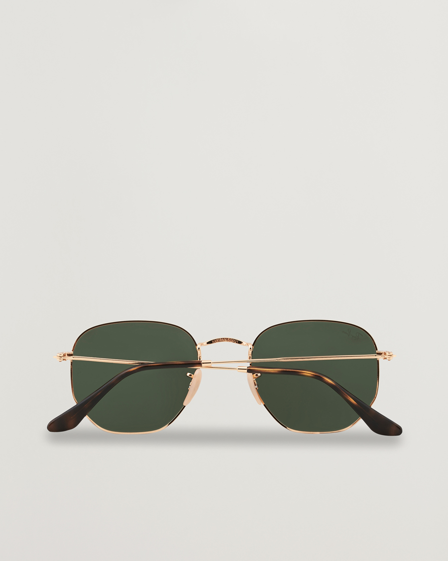 Herr | Solglasögon | Ray-Ban | 0RB3548N Hexagonal Sunglasses Gold/Green