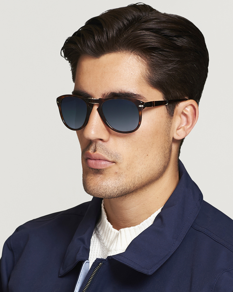 Herr | Solglasögon | Persol | 0PO0714 Folding Sunglasses Havana/Blue Gradient