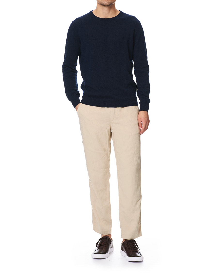 Herr | Tröjor | J.Crew | Cashmere Crew Neck Navy