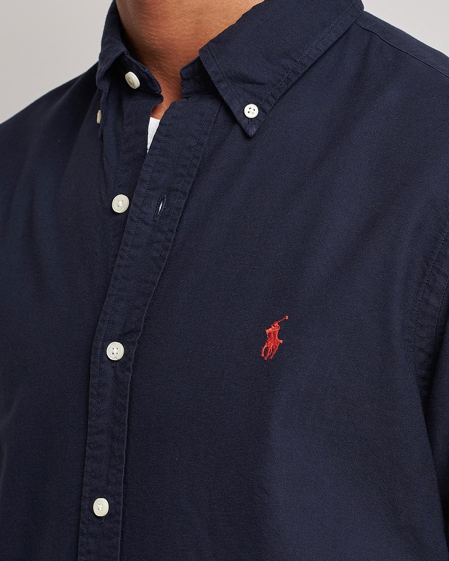 Herr | Skjortor | Polo Ralph Lauren | Custom Fit Garment Dyed Oxford Shirt Navy