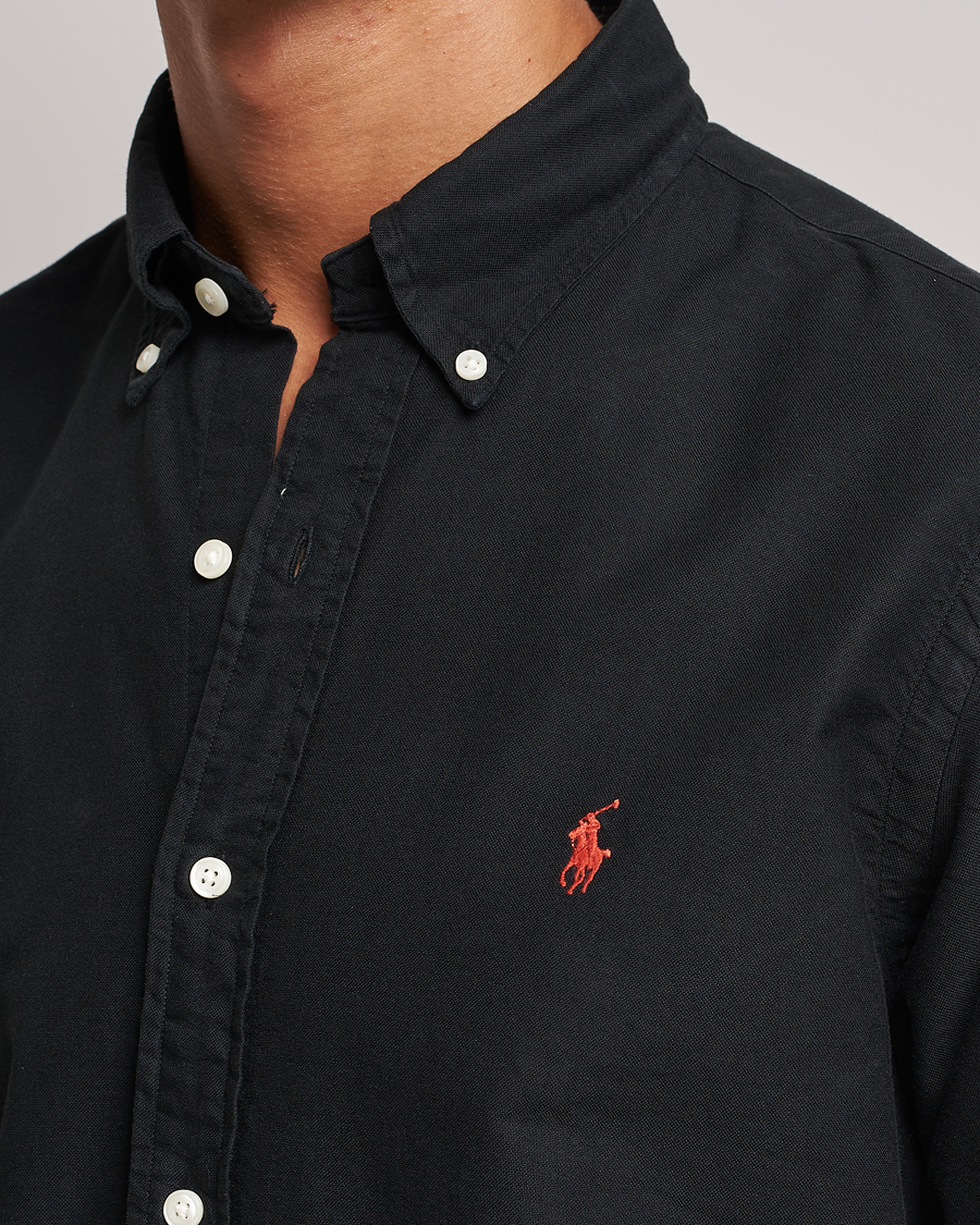 Herr | Skjortor | Polo Ralph Lauren | Custom Fit Garment Dyed Oxford Shirt Black