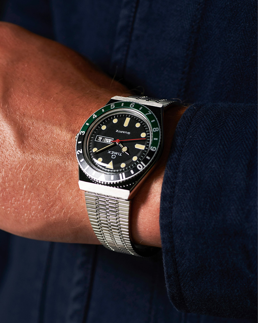 Herr | Timex Q Reissue 1979 Black/Green | Timex | Q Reissue 1979 Black/Green