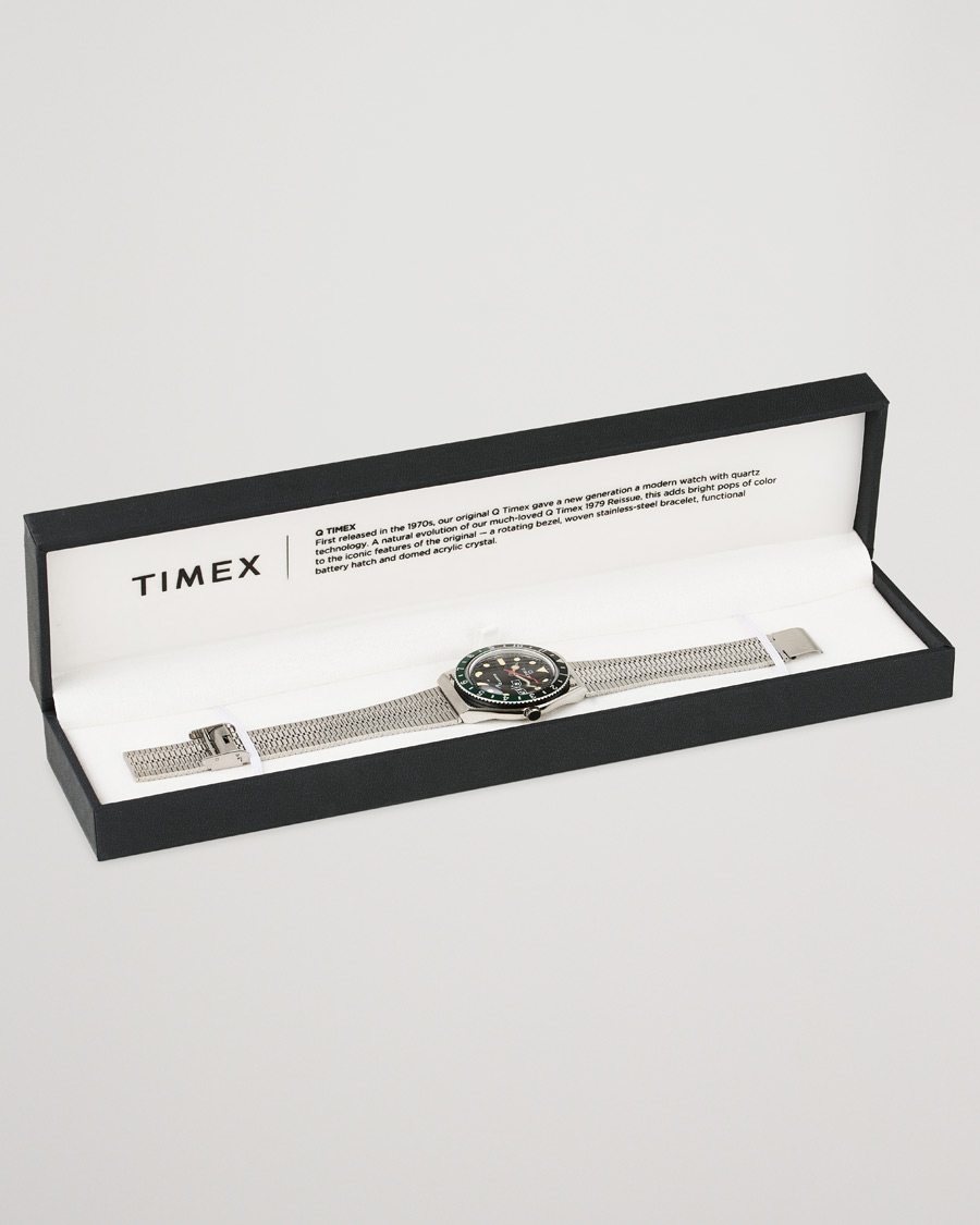 Herr | Timex Q Reissue 1979 Black/Green | Timex | Q Reissue 1979 Black/Green