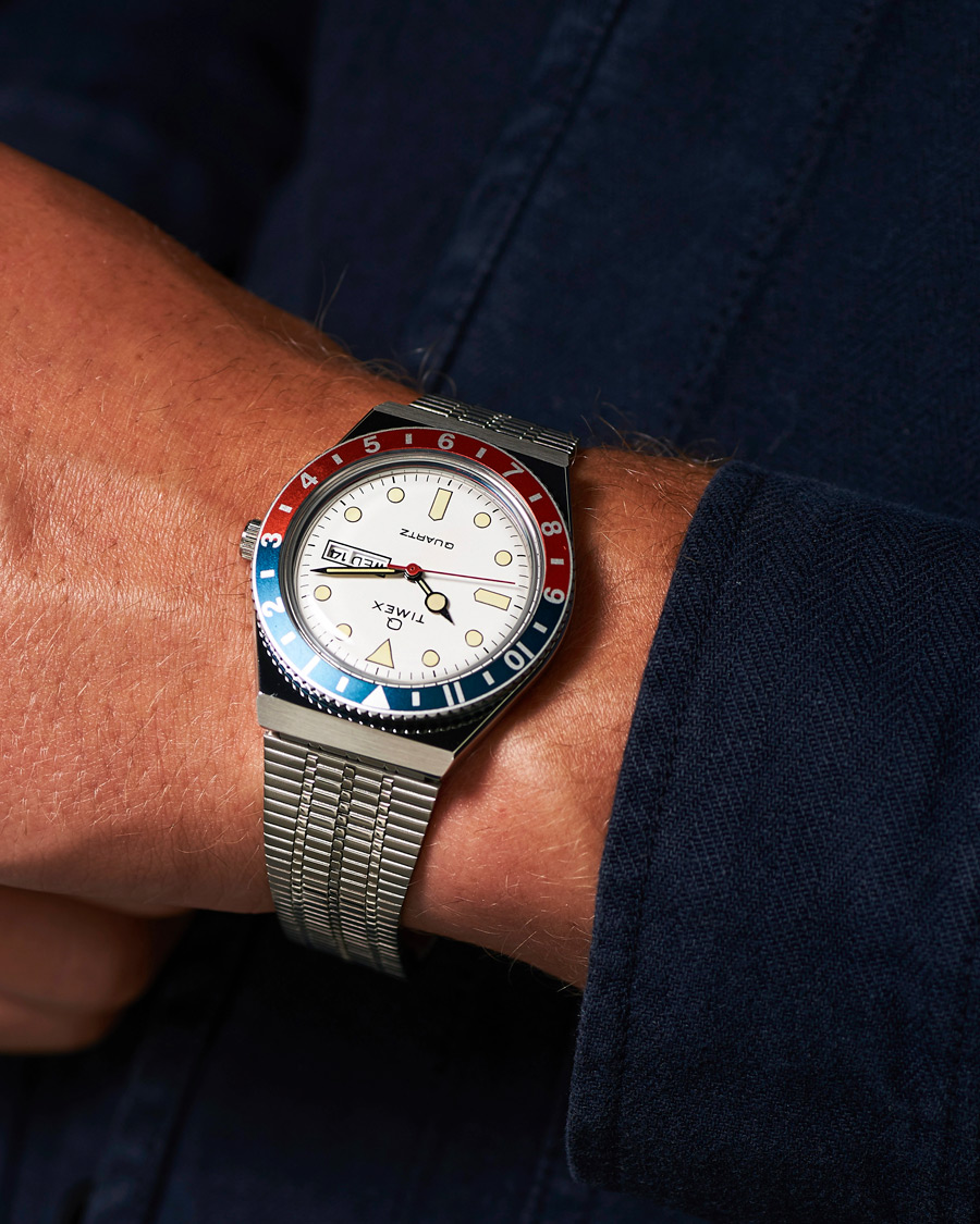 Herr | Timex Q Reissue 1979 Blue/Red White Dial | Timex | Q Reissue 1979 Blue/Red White Dial