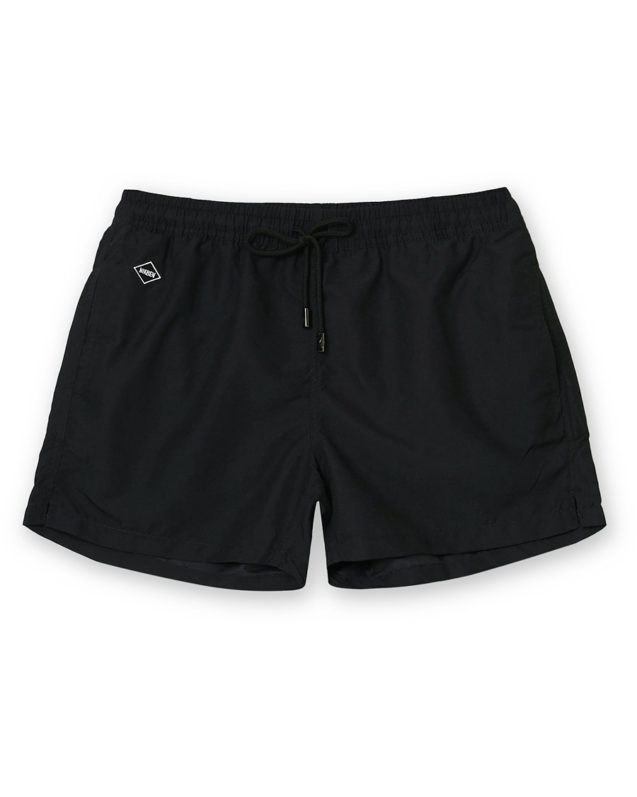 Herr | Badbyxor | NIKBEN | Plain Swim Shorts Black