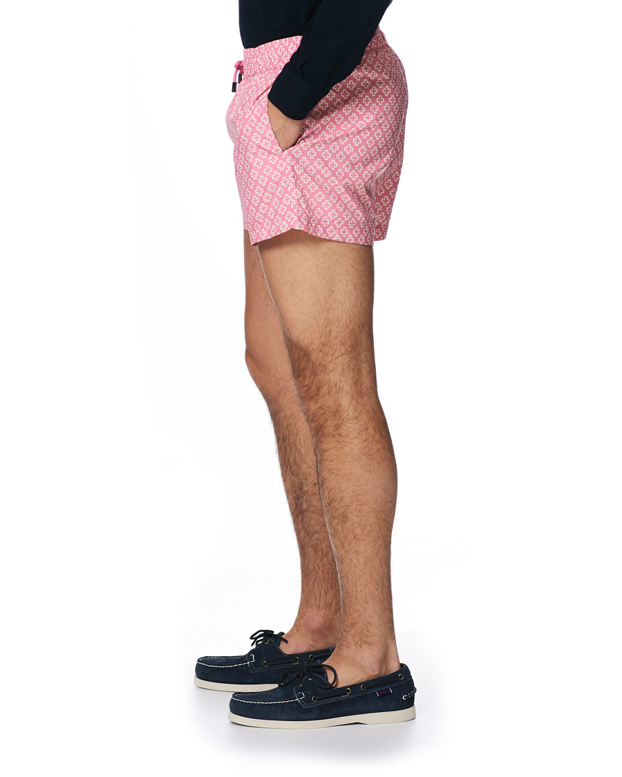 Herr | Badbyxor | NIKBEN | Studio Western Swim Shorts Pink/Off White