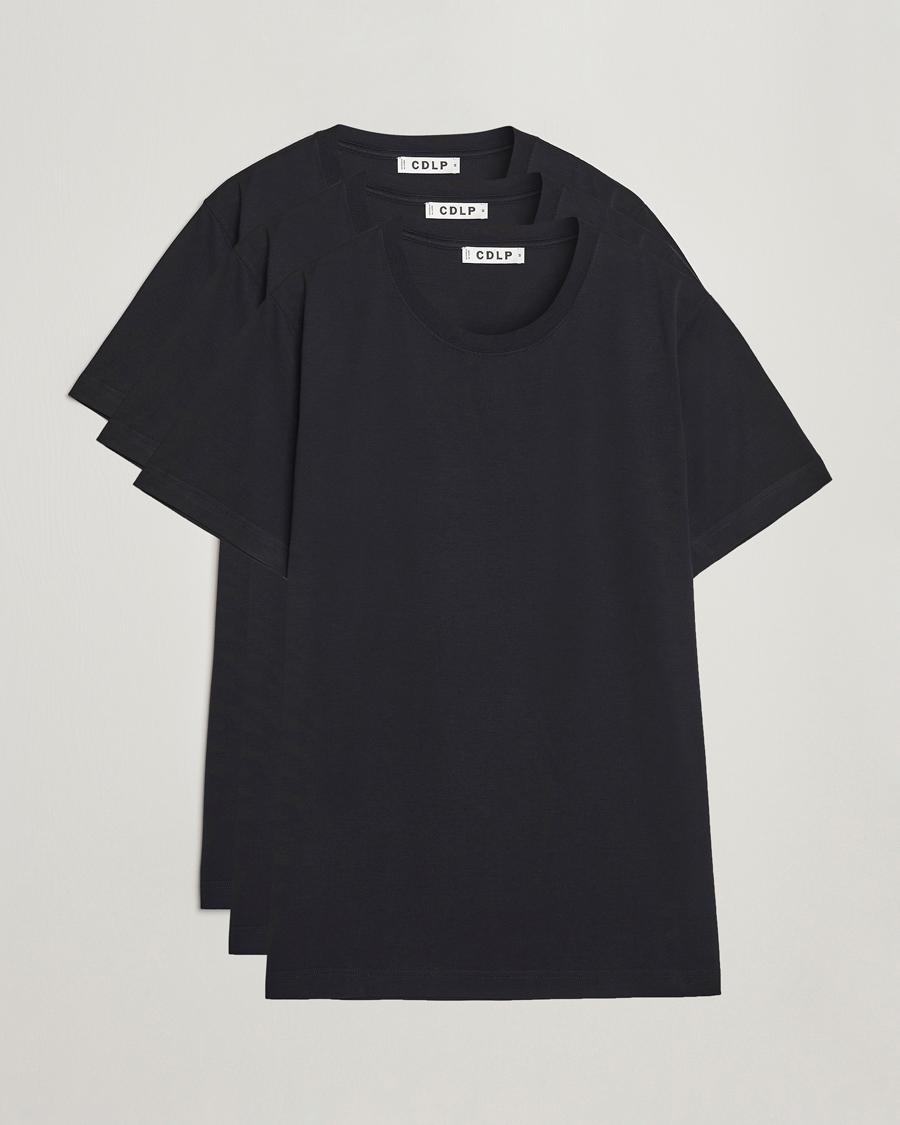 Herr | T-Shirts | CDLP | 3-Pack Midweight T-Shirt Black