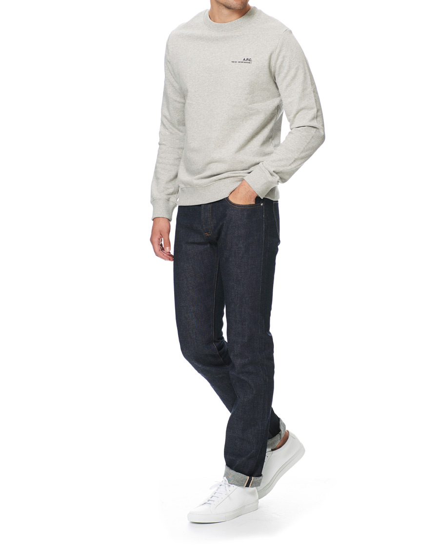 Herr | Tröjor | A.P.C. | Item Crew Neck Sweatshirt Heather Grey