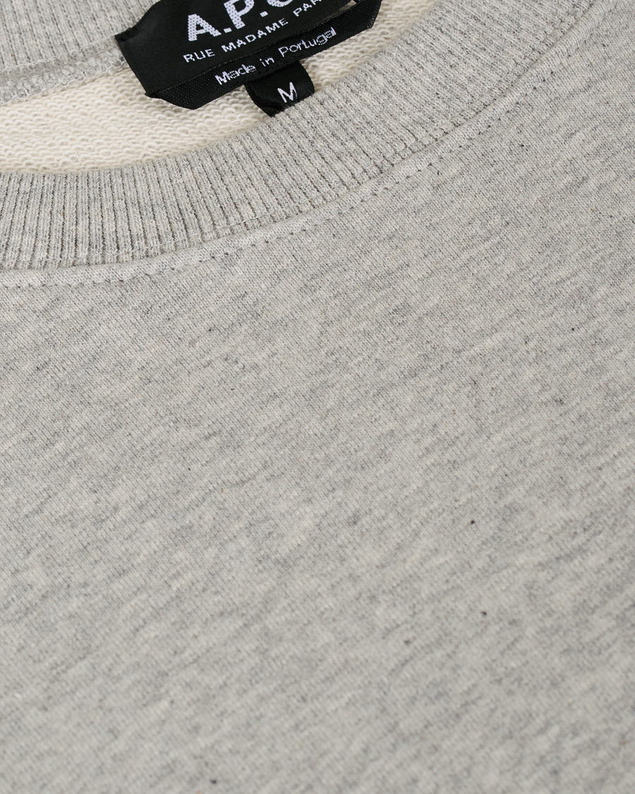 Herr | Tröjor | A.P.C. | Item Crew Neck Sweatshirt Heather Grey