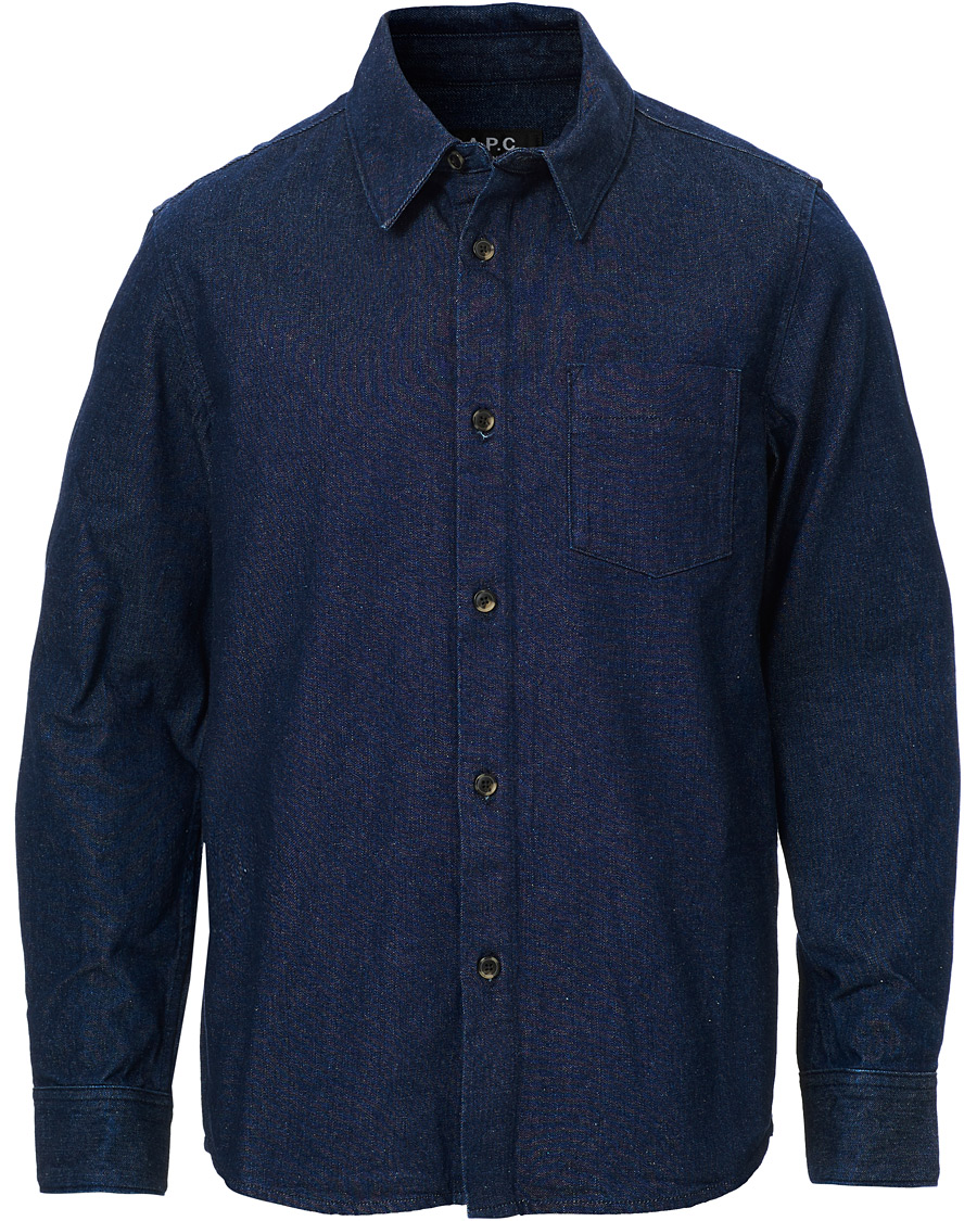 Herr | Skjortor | A.P.C. | Victor Denim Overshirt Indigo