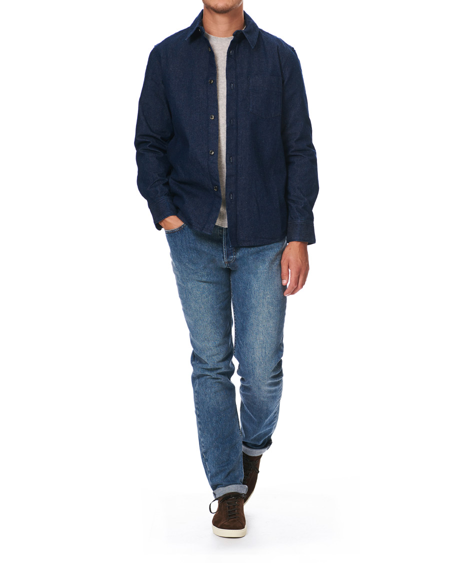 Herr | Skjortor | A.P.C. | Victor Denim Overshirt Indigo