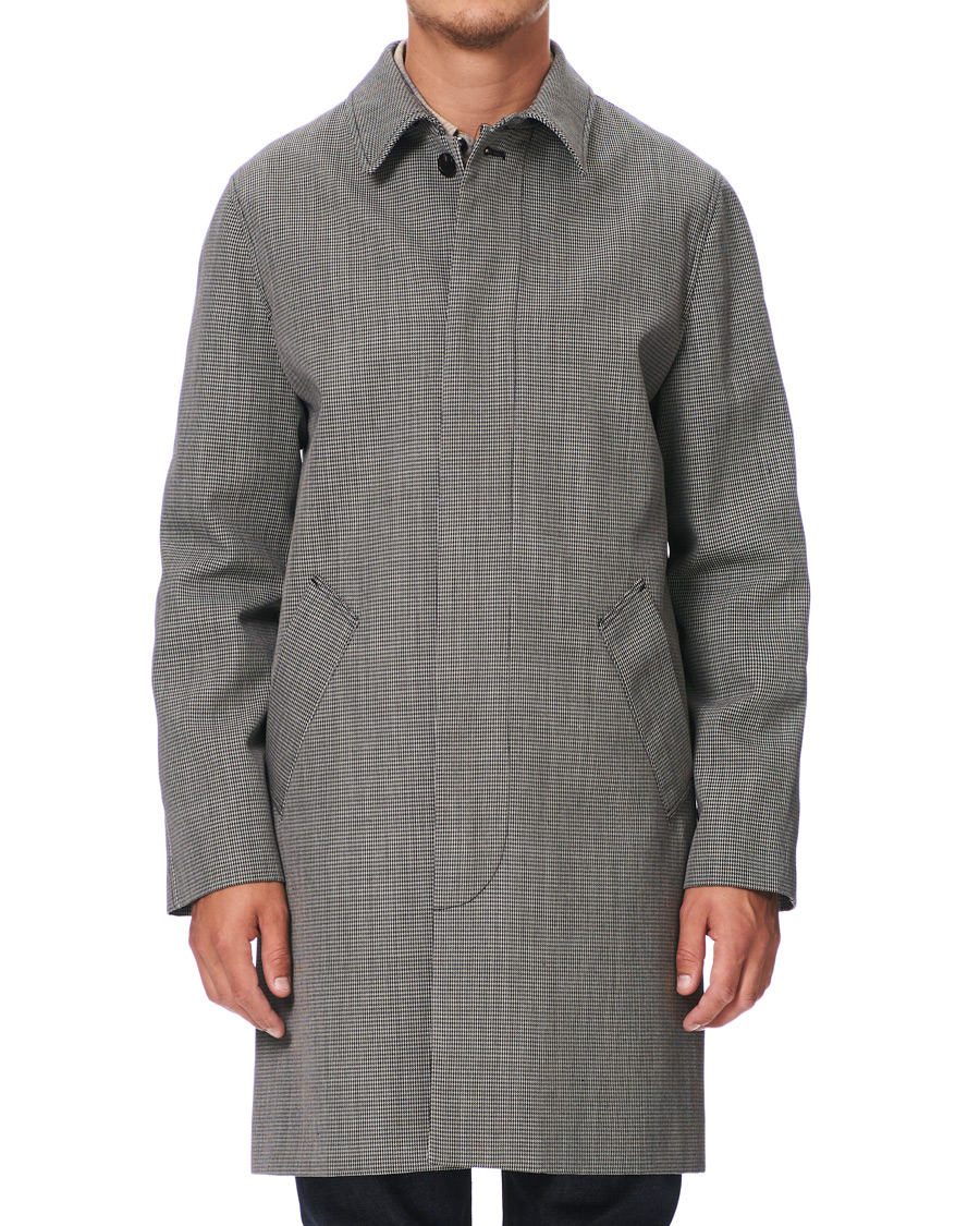 Herr | Jackor | A.P.C. | Houndstooth Mac Coat Light Grey