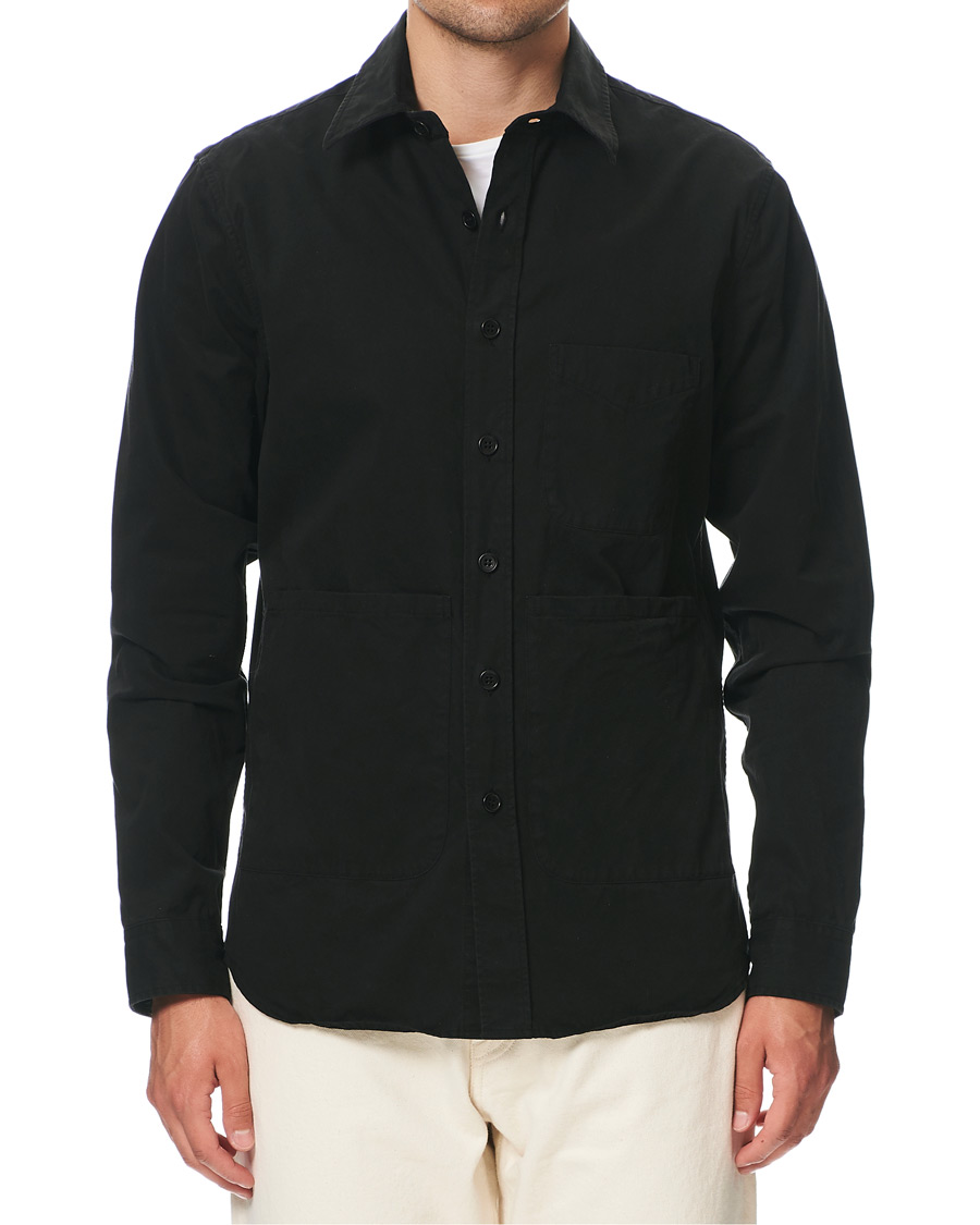 Herr | | Aspesi | Cotton Shirt Jacket Black