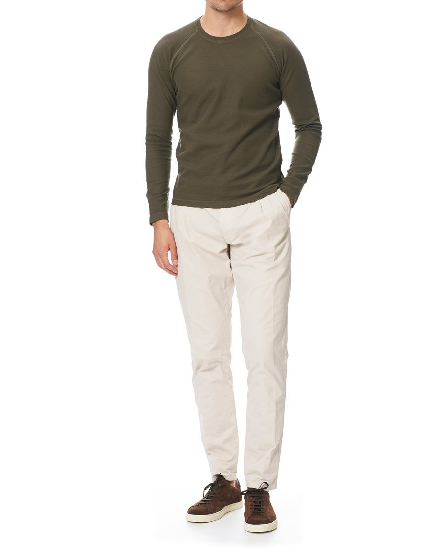 Herr | T-Shirts | Aspesi | Long Sleeve Raglan T-Shirt Military