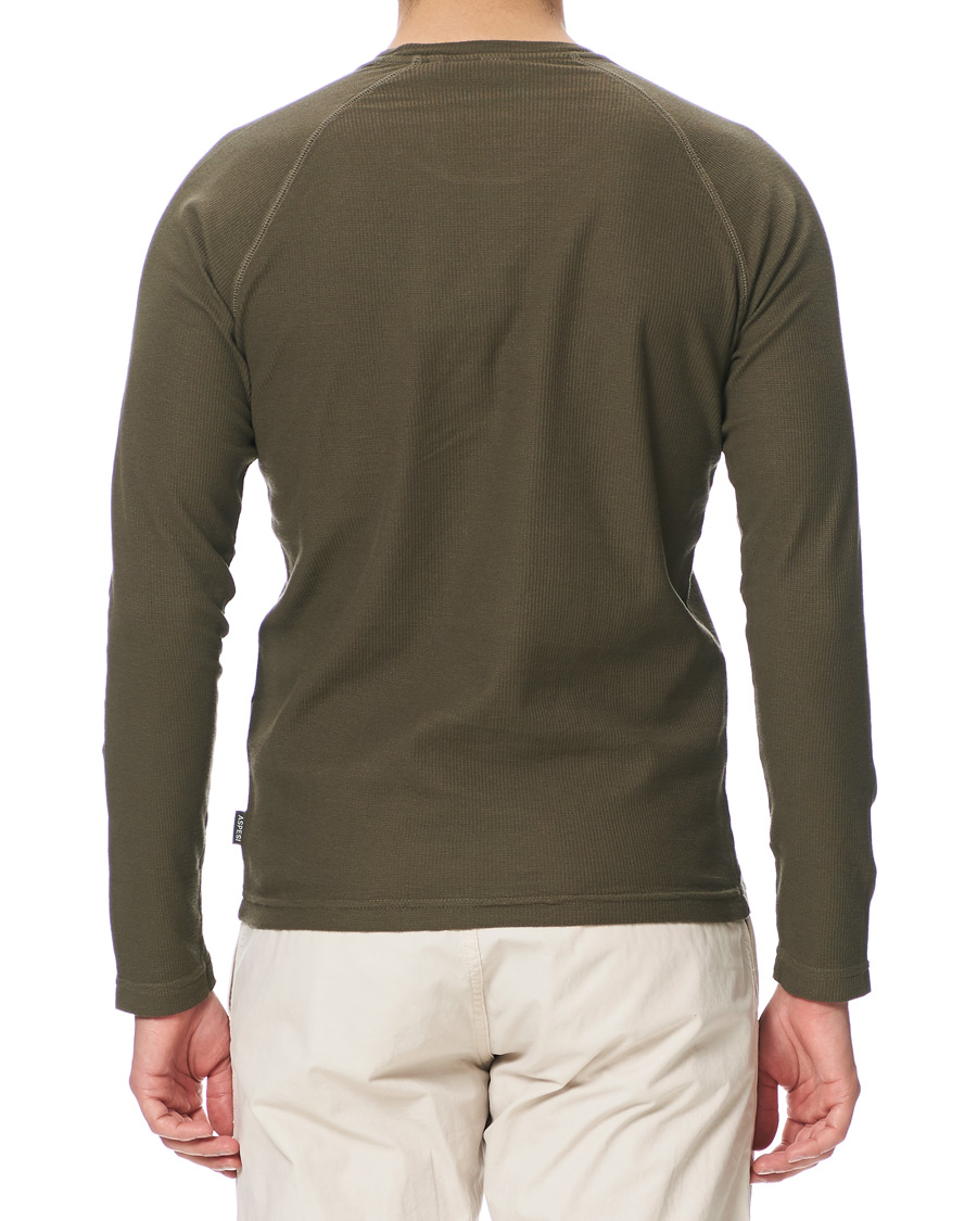 Herr | T-Shirts | Aspesi | Long Sleeve Raglan T-Shirt Military