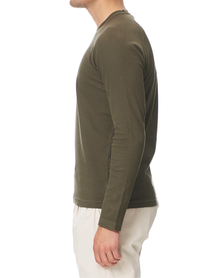 Herr | T-Shirts | Aspesi | Long Sleeve Raglan T-Shirt Military