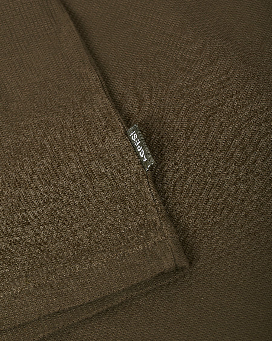 Herr | T-Shirts | Aspesi | Long Sleeve Raglan T-Shirt Military