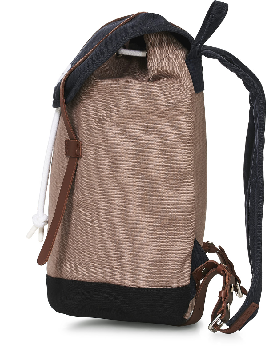 Herr | Sandqvist Stig Canvas Backpack Earth/Brown/Black | Sandqvist | Stig Canvas Backpack Earth/Brown/Black