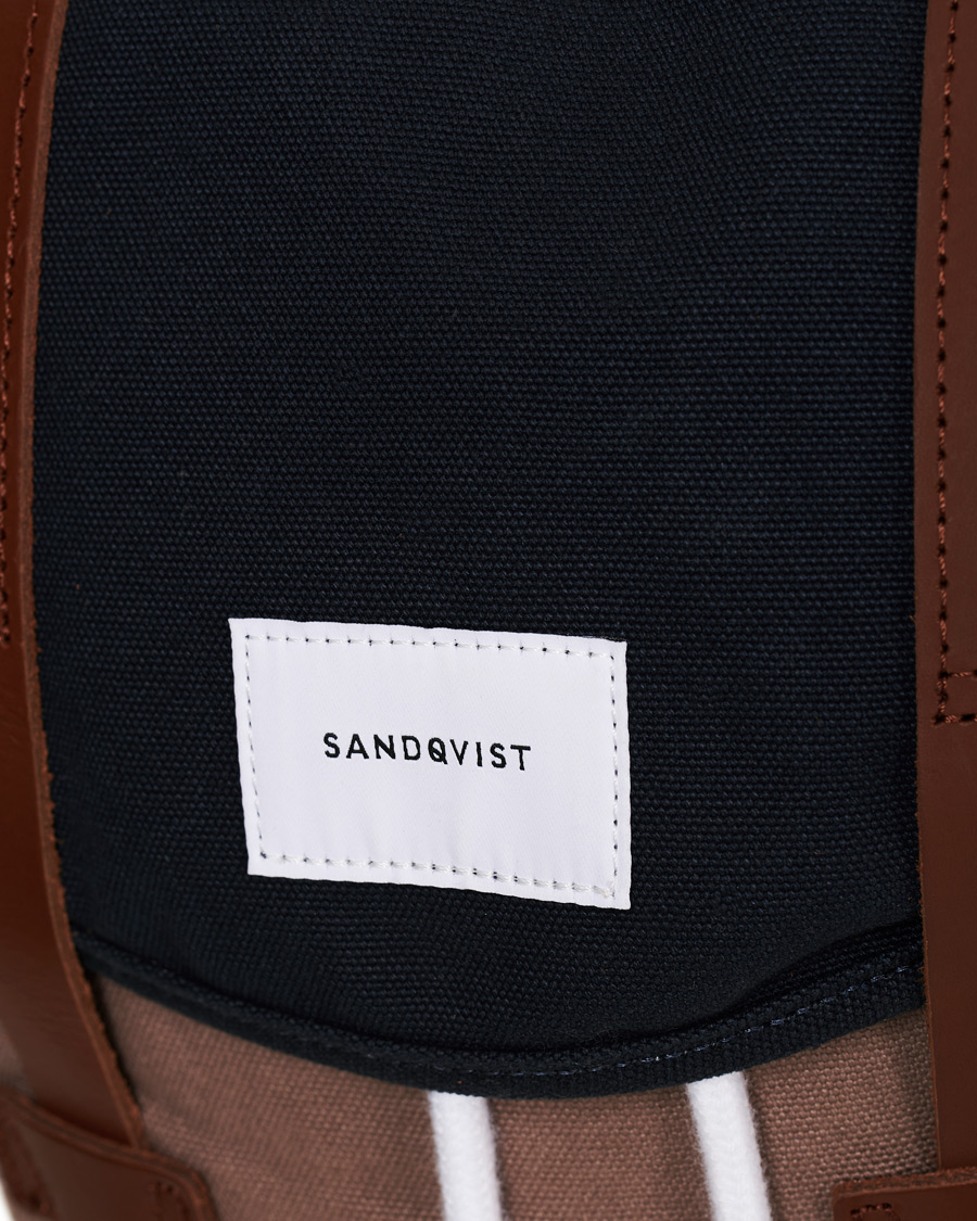 Herr | Sandqvist Stig Canvas Backpack Earth/Brown/Black | Sandqvist | Stig Canvas Backpack Earth/Brown/Black