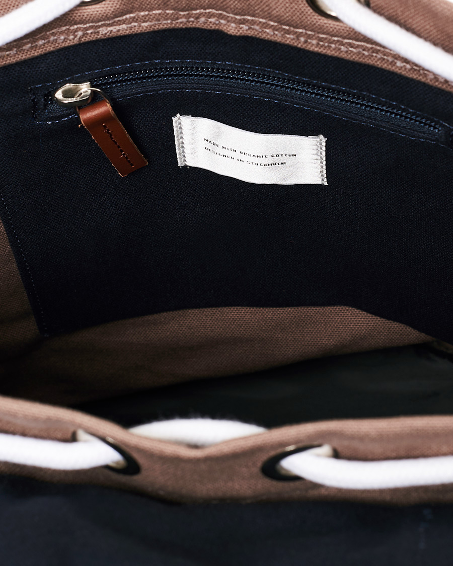 Herr | Sandqvist Stig Canvas Backpack Earth/Brown/Black | Sandqvist | Stig Canvas Backpack Earth/Brown/Black