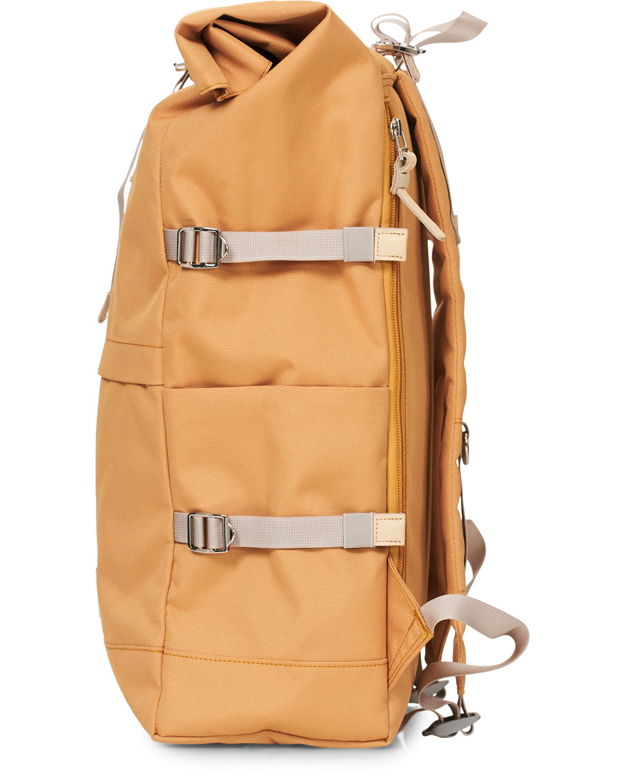 Herr | Sandqvist Bernt Cordura Eco Made Roll Top Backpack Yellow | Sandqvist | Bernt Cordura Eco Made Roll Top Backpack Yellow