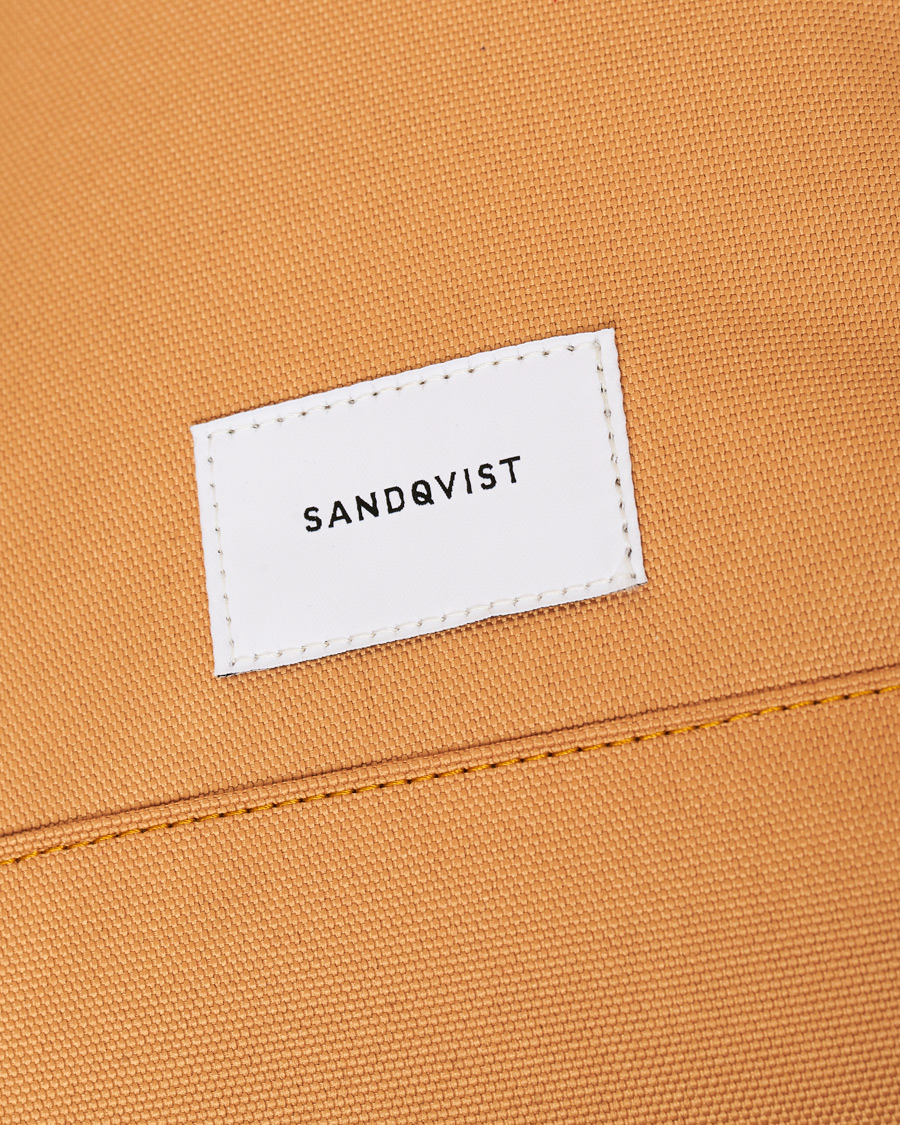 Herr | Sandqvist Bernt Cordura Eco Made Roll Top Backpack Yellow | Sandqvist | Bernt Cordura Eco Made Roll Top Backpack Yellow