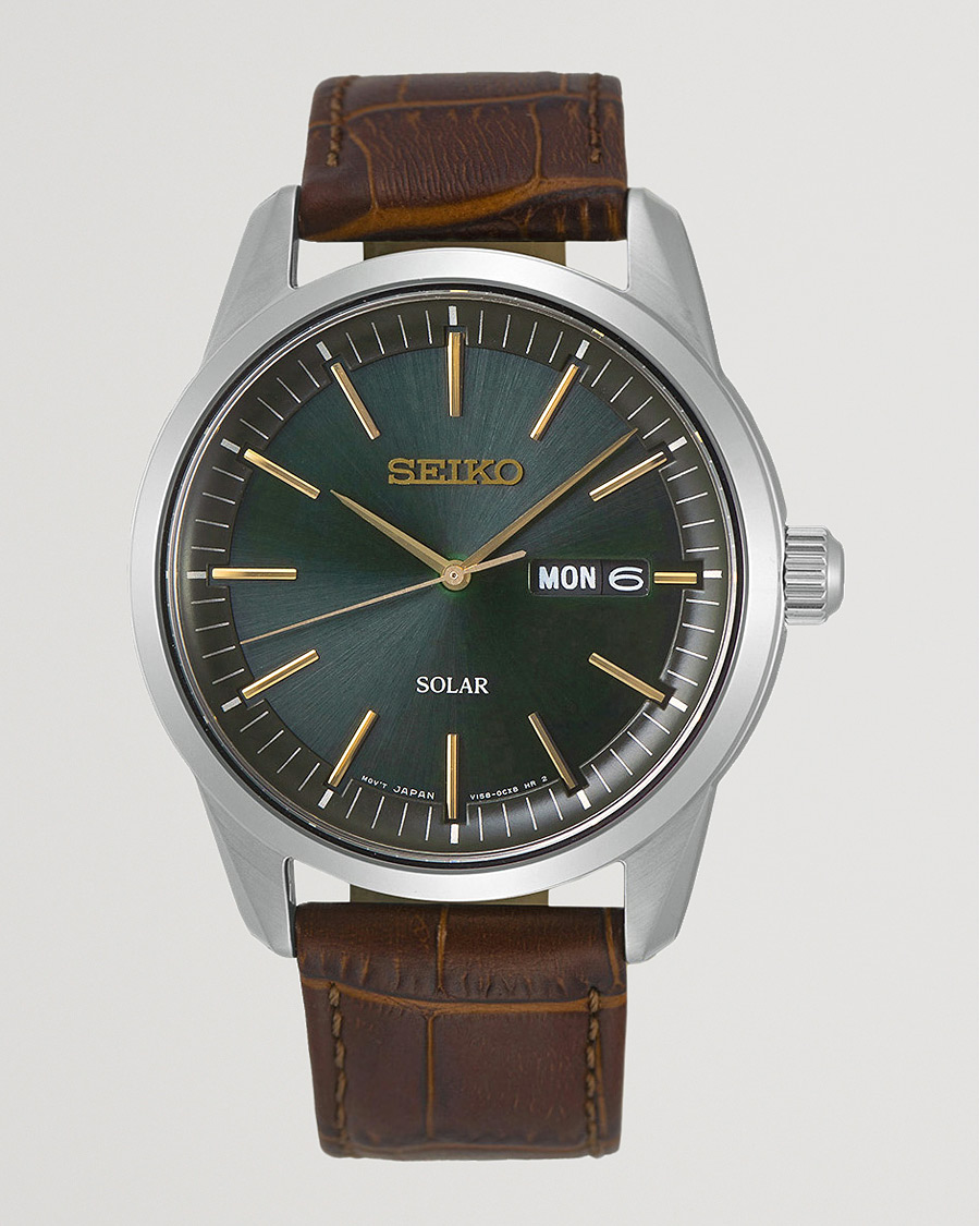 Herr | Seiko Solar 40mm Sapphire/Green Dial | Seiko | Solar 40mm Sapphire/Green Dial