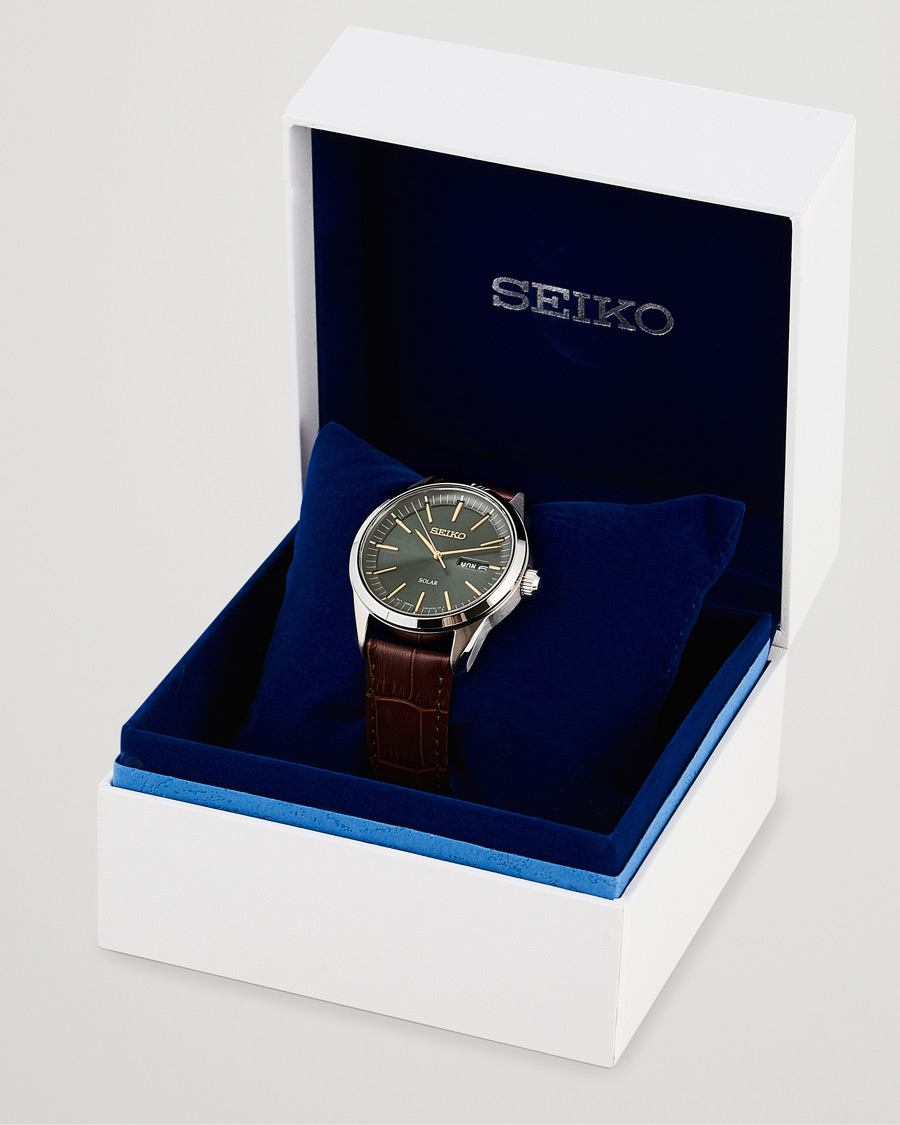 Herr | Seiko Solar 40mm Sapphire/Green Dial | Seiko | Solar 40mm Sapphire/Green Dial