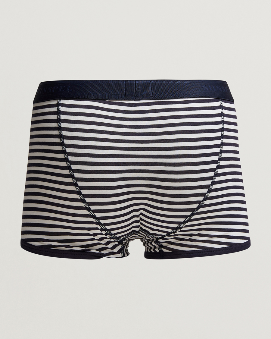 Herr | Kalsonger | Sunspel | Superfine Cotton Trunk Navy/White