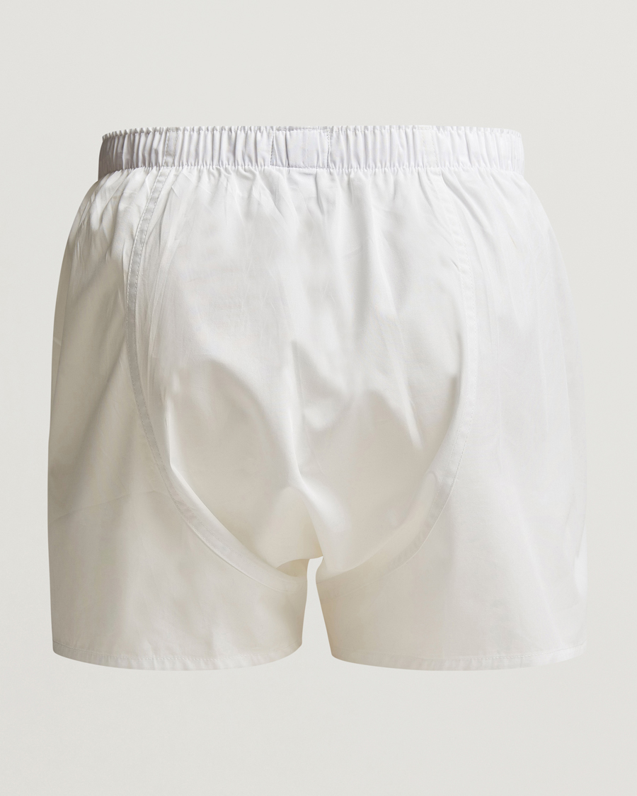 Herr |  | Sunspel | Classic Woven Cotton Boxer Shorts White
