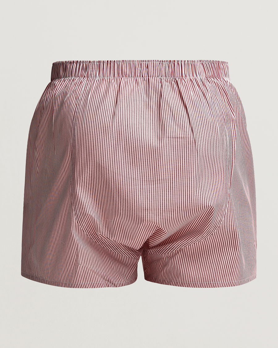 Herr | Sunspel | Sunspel | Classic Woven Cotton Boxer Shorts Red/White