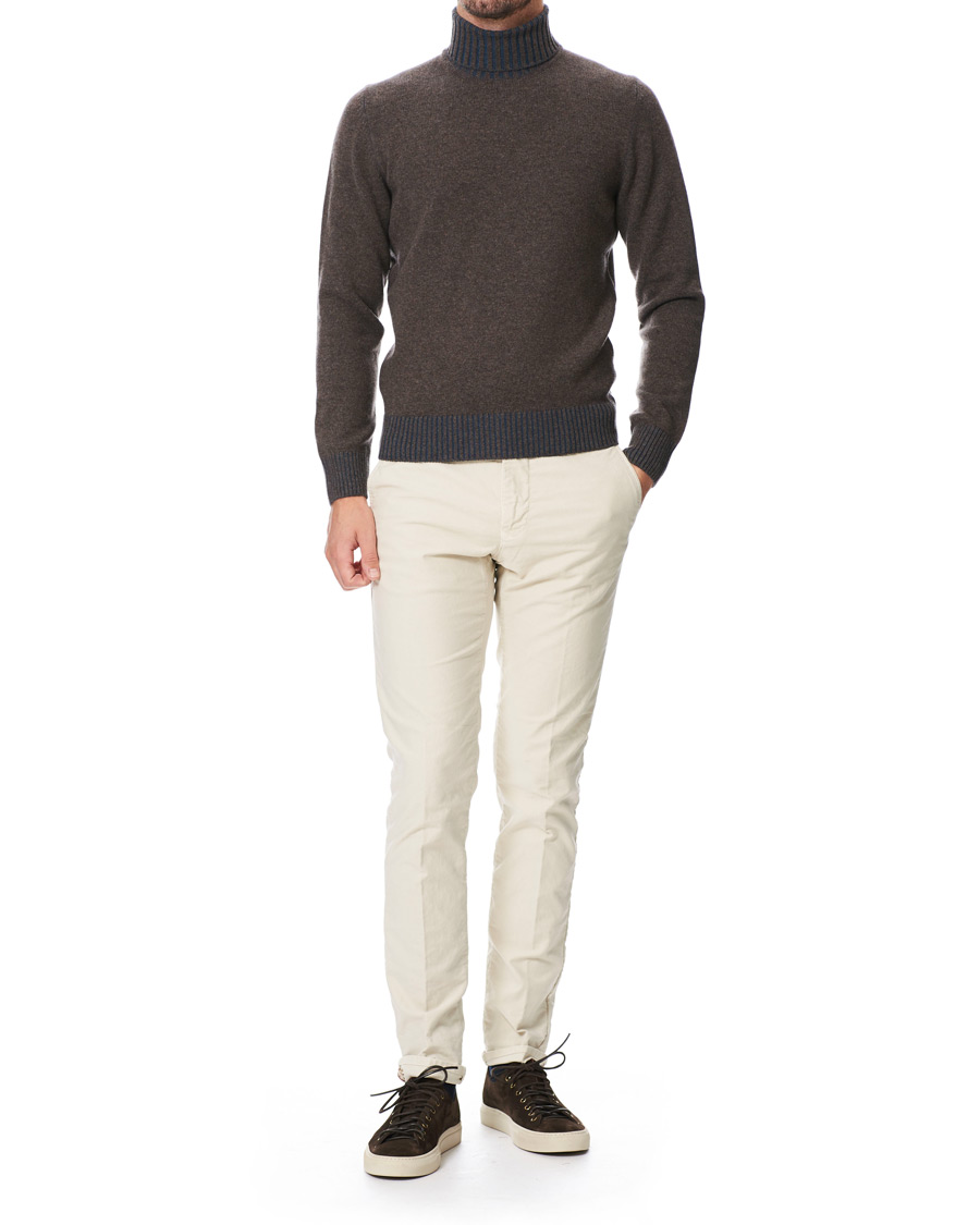 Herr | Tröjor | Gran Sasso | Wool/Cashmere Rollneck Brown