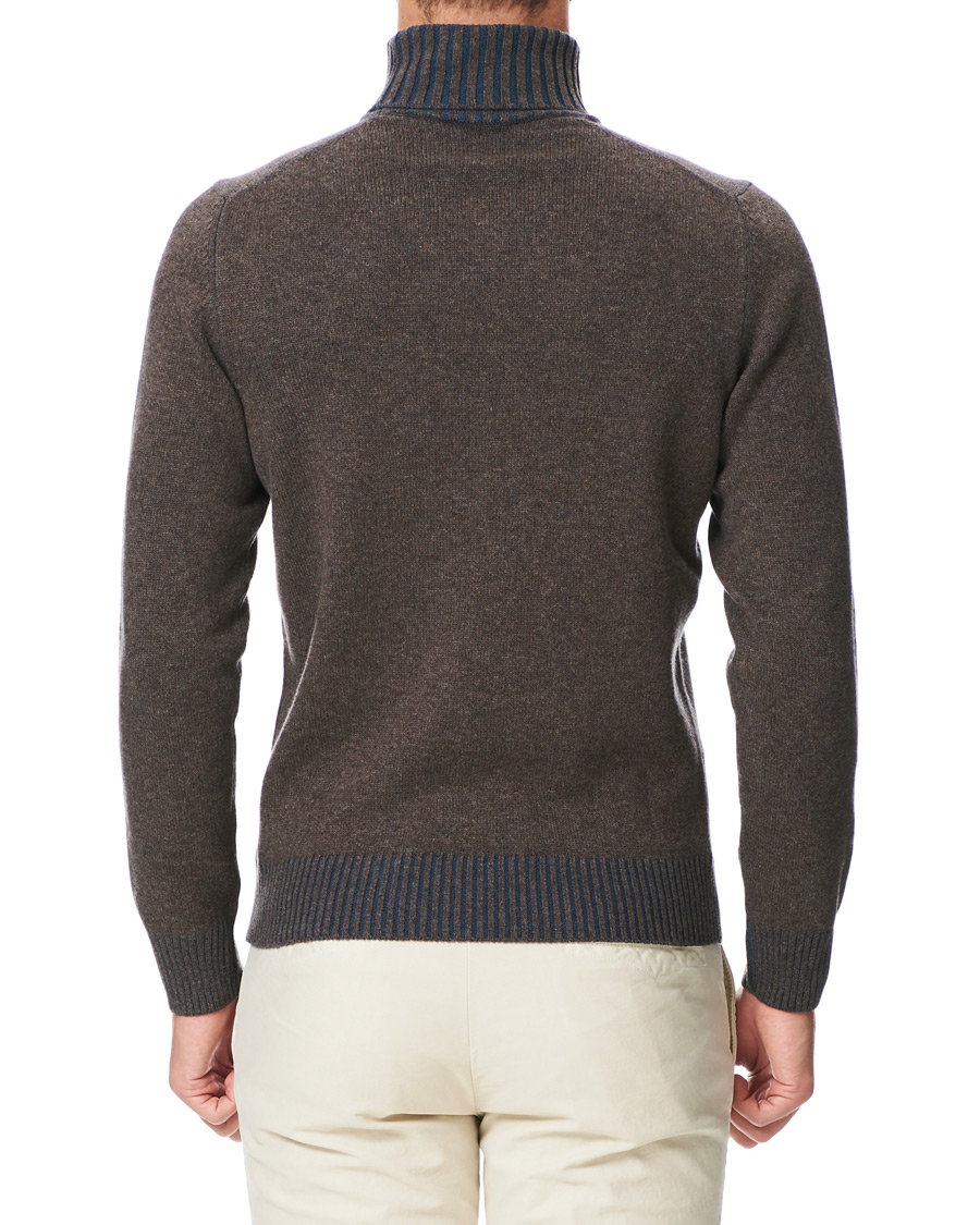 Herr | Tröjor | Gran Sasso | Wool/Cashmere Rollneck Brown