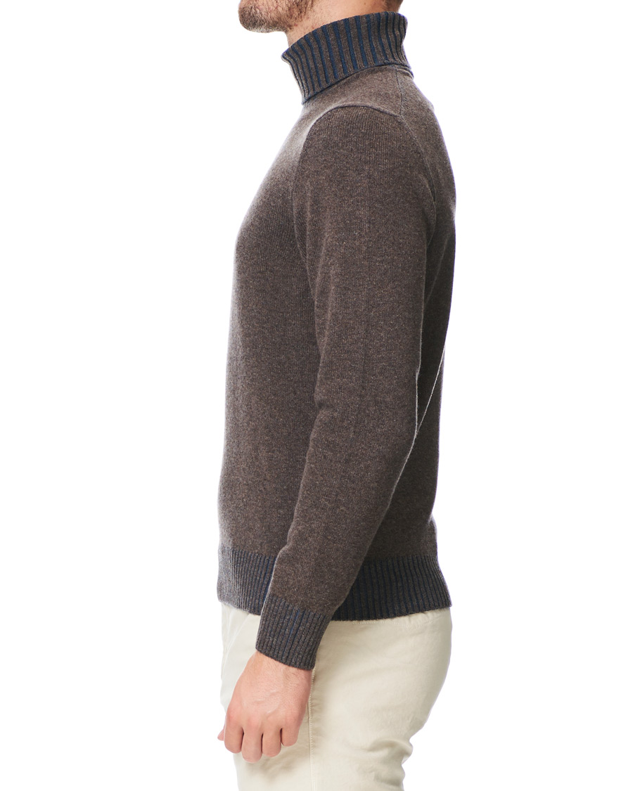 Herr | Tröjor | Gran Sasso | Wool/Cashmere Rollneck Brown
