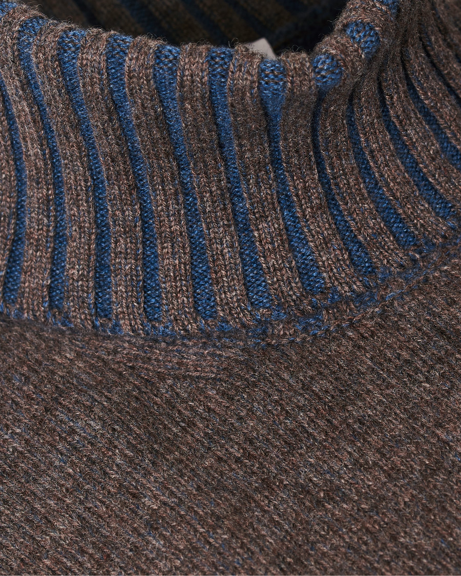 Herr | Tröjor | Gran Sasso | Wool/Cashmere Rollneck Brown