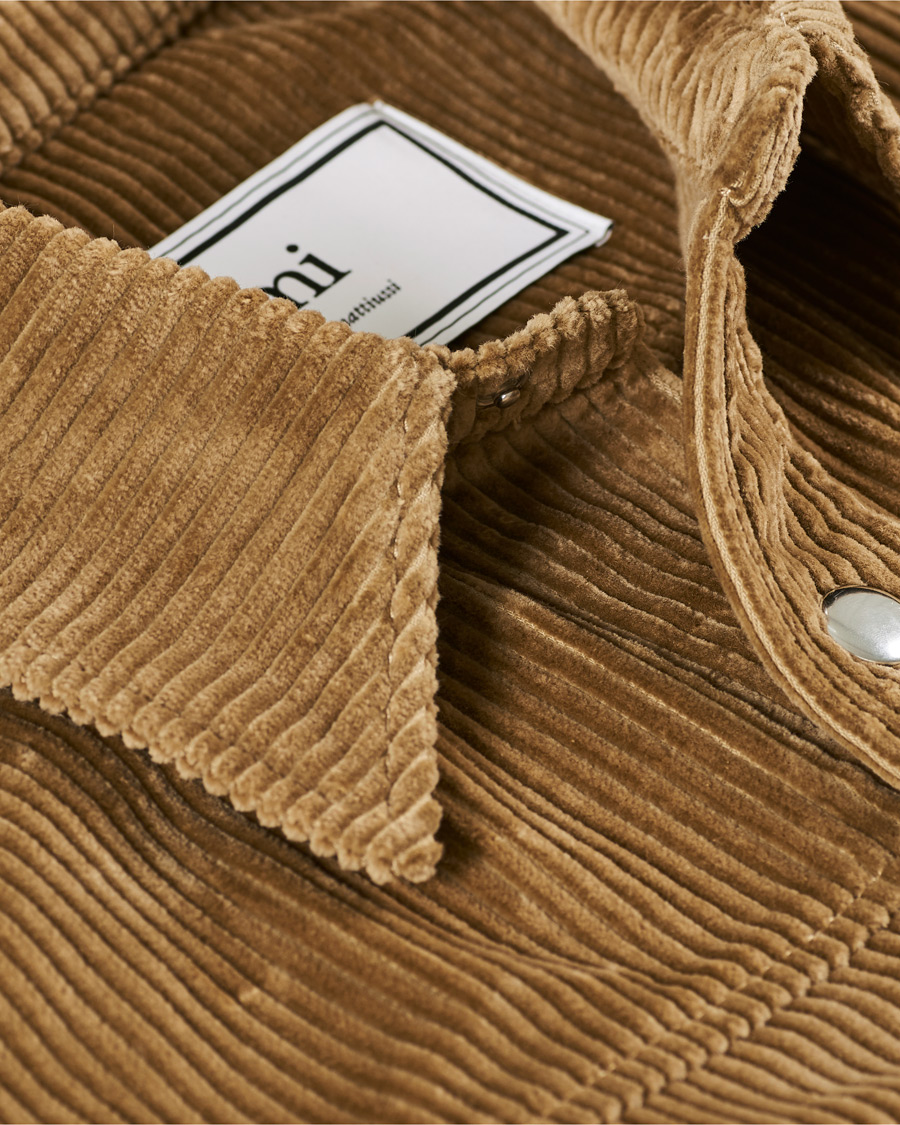 Herr | Jackor | AMI | Corduroy Shirt Jacket Olive