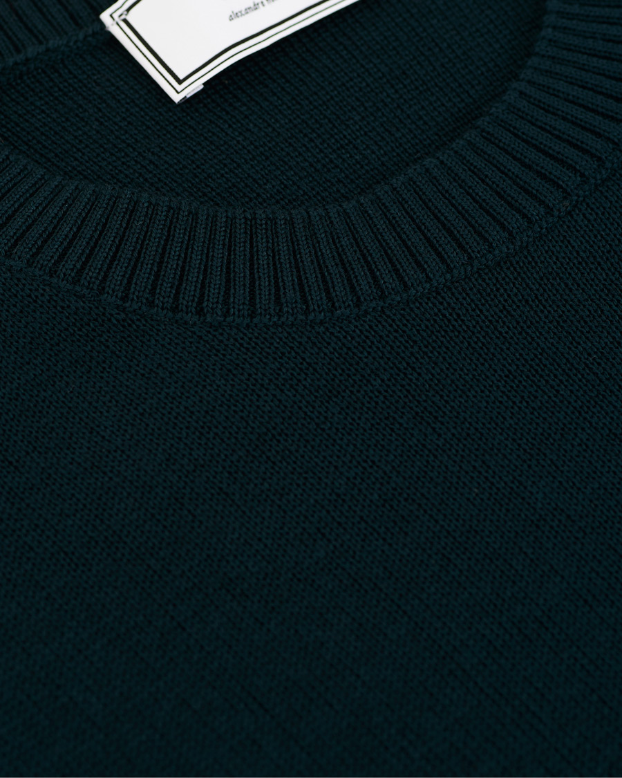 Herr | Tröjor | AMI | Heart Logo Merino Sweater Dark Green