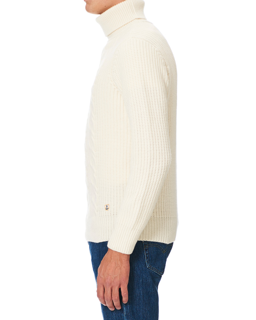 Herr | Tröjor | Armor-lux | Soft Cable Turtleneck Sweater Nature