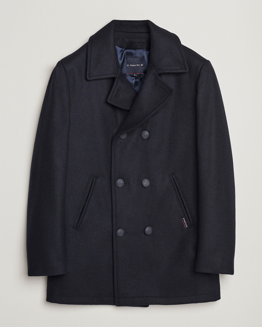 Herr | Jackor | Armor-lux | Kermor Wool Peacoat Navy 46