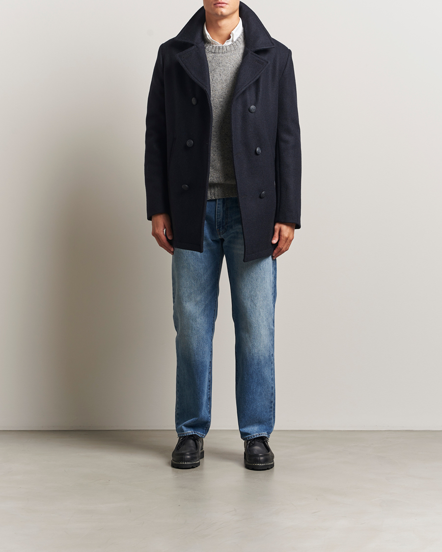 Herr | Jackor | Armor-lux | Kermor Wool Peacoat Navy