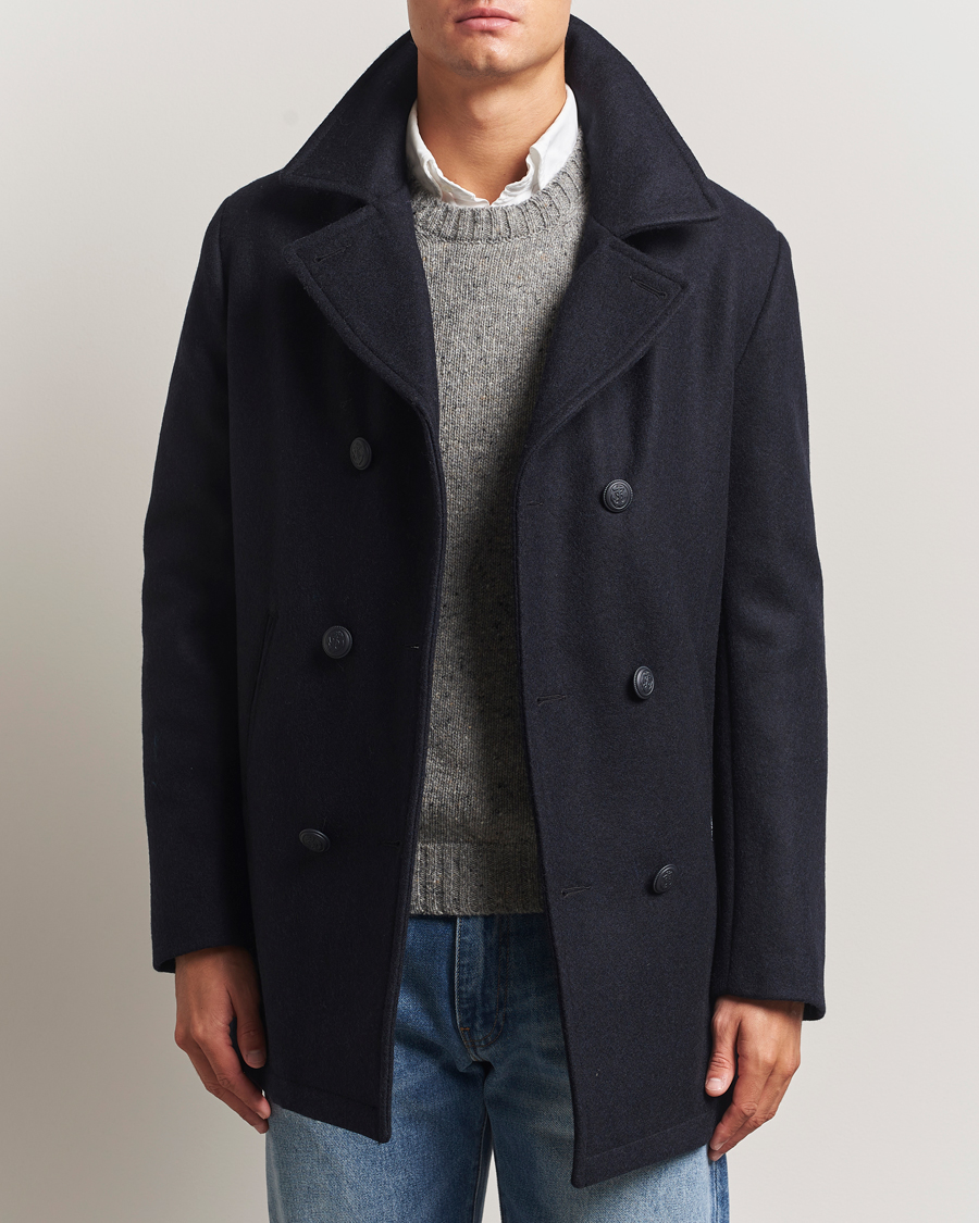 Herr | Jackor | Armor-lux | Kermor Wool Peacoat Navy 46
